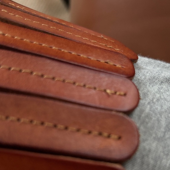 Anthropologie Brown Leather Panel Stretch Corset Belt - designed by Kat Santiago - Picture 12 of 12